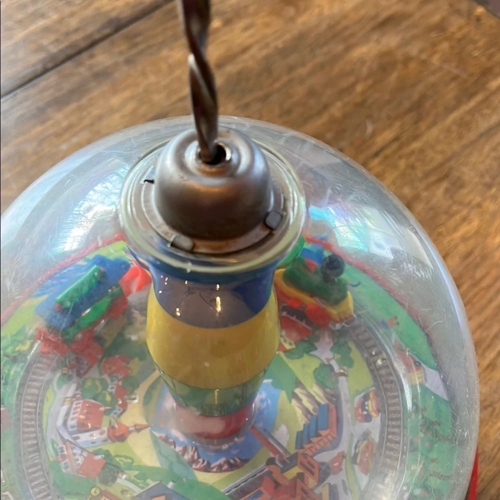Vintage Plastic SPINNER TOY, Spinner Train Toy, USSR, 1980s